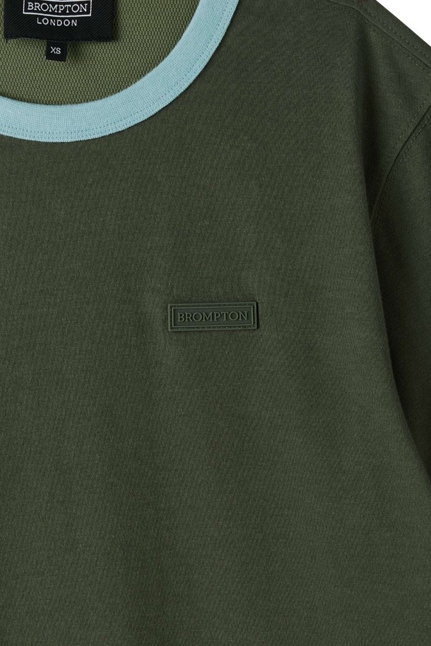 BROMPTON LONDON - 반소매 티셔츠 - W COOL-COTTON T-SHIRT - KHAKI (P252WTS132)