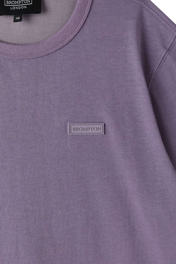 BROMPTON LONDON - 반소매 티셔츠 - W COOL-COTTON T-SHIRT - PURPLE (P252WTS132)