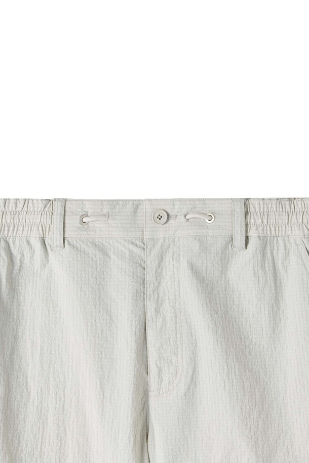 BROMPTON LONDON - 캐주얼팬츠 - POLYESTER SEERSUCKER TROUSERS - L/GREY (P252MPT185)