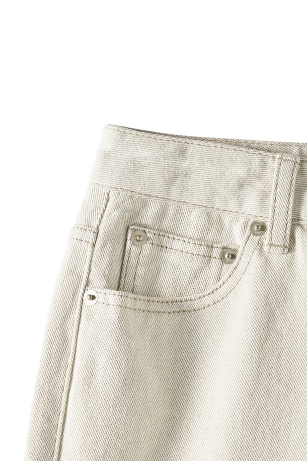 BROMPTON LONDON - 데님 - W 1975 STRAIGHT DENIM TROUSERS - IVORY (P251WDP461)