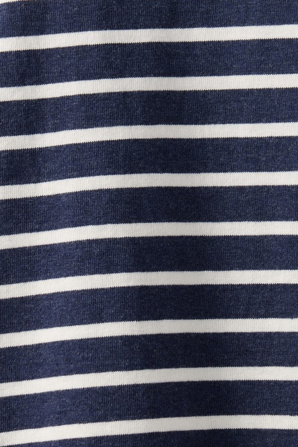 BROMPTON LONDON - 반팔티셔츠 - STRIPED HALF SLEEVED T-SHIRT - NAVY (P252UTS437)