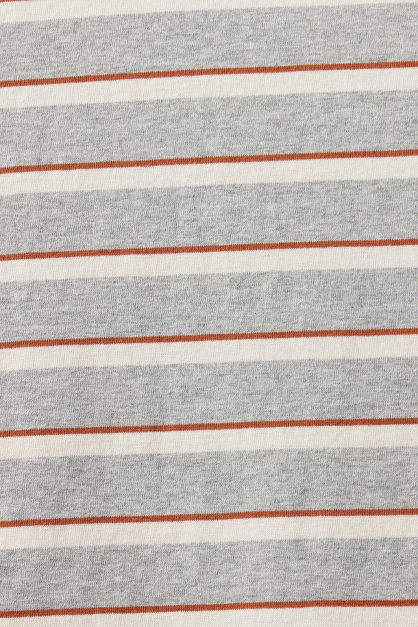 BROMPTON LONDON - 반팔티셔츠 - STRIPED HALF SLEEVED T-SHIRT - M/GREY (P252UTS437)