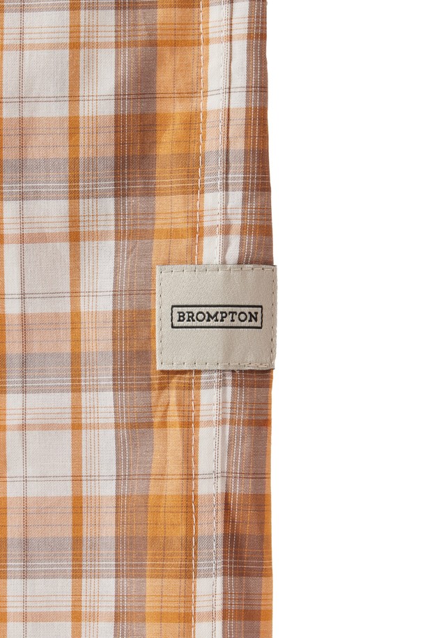 BROMPTON LONDON - 긴팔셔츠 - 1975 LONG SLEEVE CHEQUERED SHIRT - ORANGE (P251MSH403)