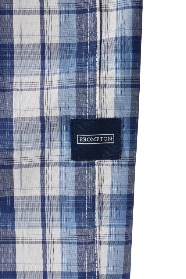 BROMPTON LONDON - 긴팔셔츠 - 1975 LONG SLEEVE CHEQUERED SHIRT - NAVY (P251MSH403)