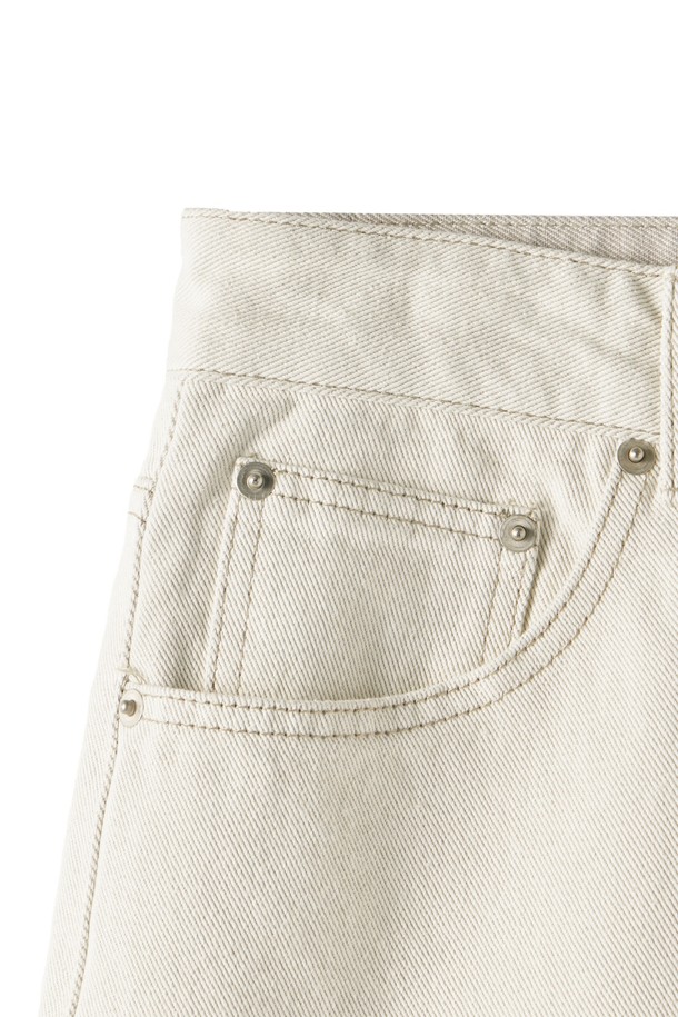 BROMPTON LONDON - 데님 - 1975 STRAIGHT DENIM TROUSERS - IVORY (P251MDP461)