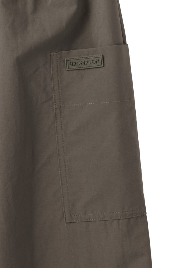 BROMPTON LONDON - 미디스커트 - W BANDING WRAP SKIRT - BROWN (P251WSK101)