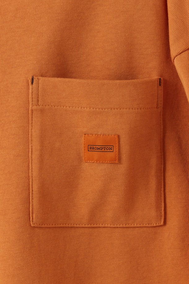 BROMPTON LONDON - 긴팔티셔츠 - 1975 LONG SLEEVES T-SHIRT  - ORANGE (P251UTS402)