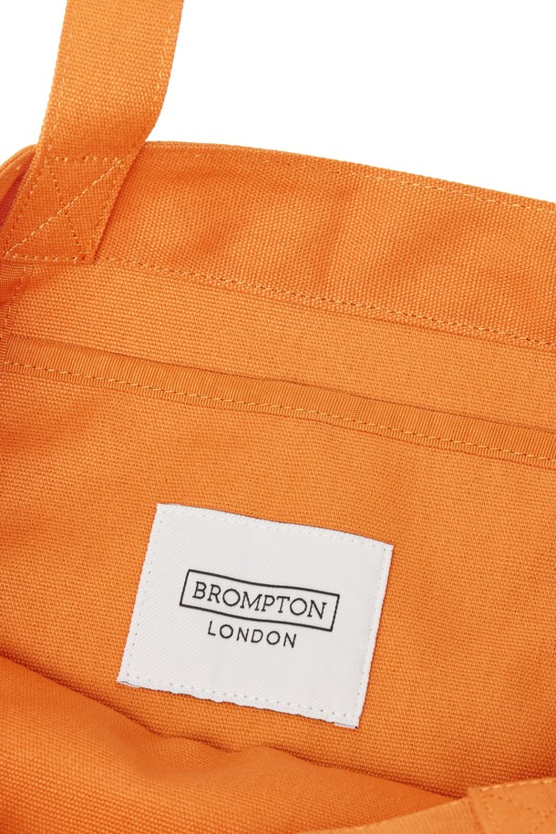 BROMPTON LONDON - 에코/캔버스백 - COLOR BLOCK LOGO ECOBAG - ORANGE (P255ATO402)