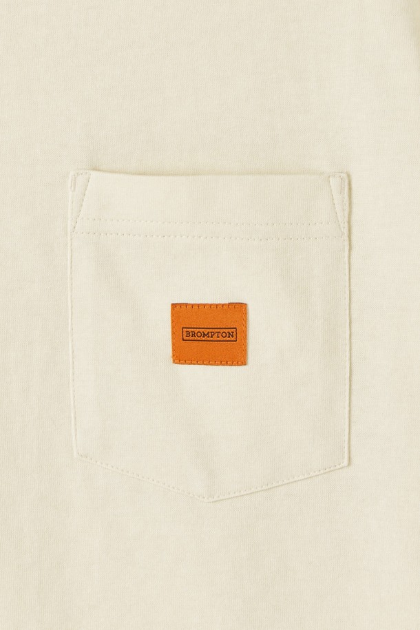 BROMPTON LONDON - 반팔티셔츠 - 1975 PIGMENT HALF SLEEVE T-SHIRT - IVORY (P252UTS430)