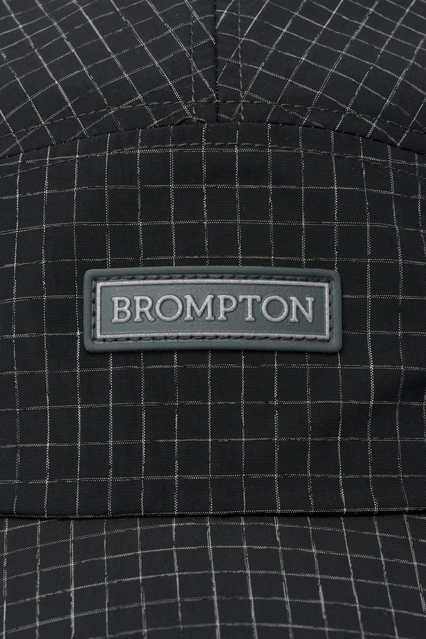 BROMPTON LONDON - 모자 - SLUB CHECK CAMP CAP - BLACK (P255AHA103)