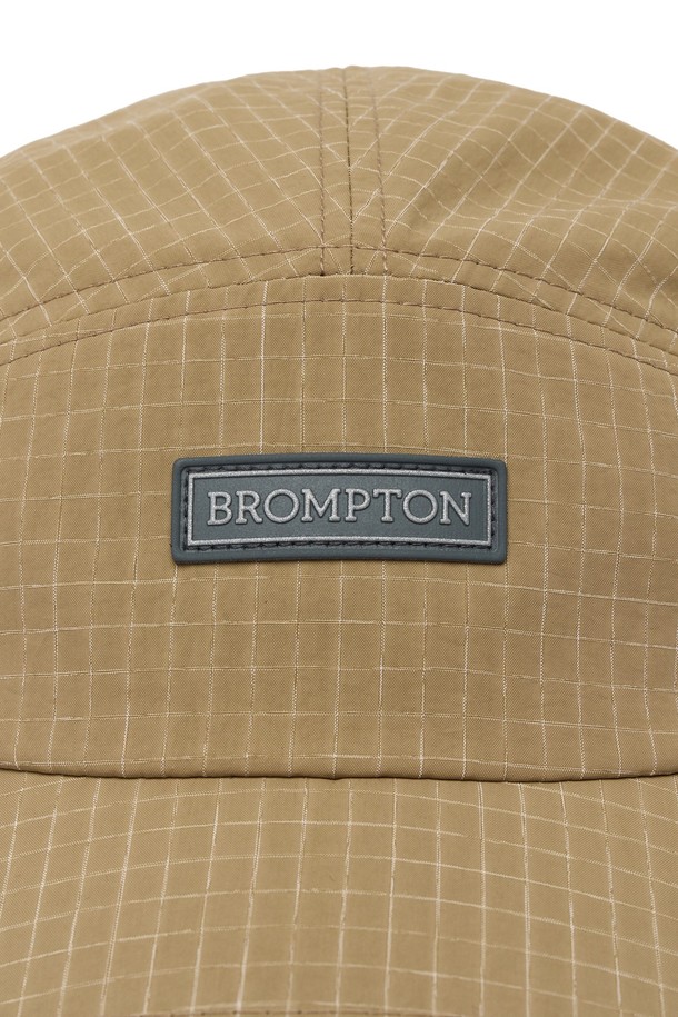 BROMPTON LONDON - 모자 - SLUB CHECK CAMP CAP - D/BEIGE (P255AHA103)