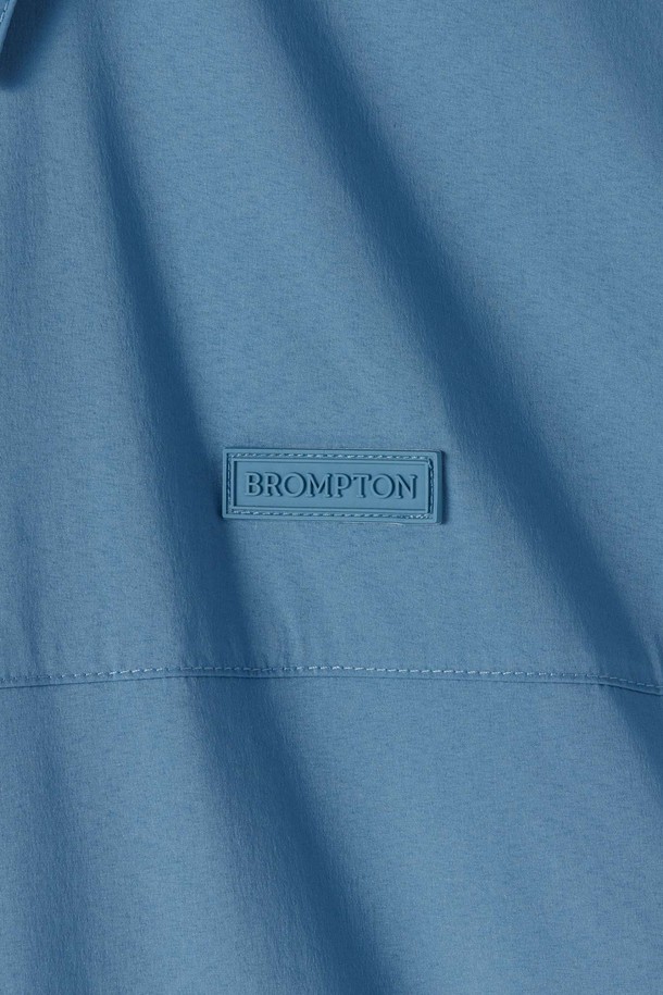 BROMPTON LONDON - 반팔티셔츠 - COOLWAVE HALF ZIP T-SHIRT - BLUE (P252MPL187)