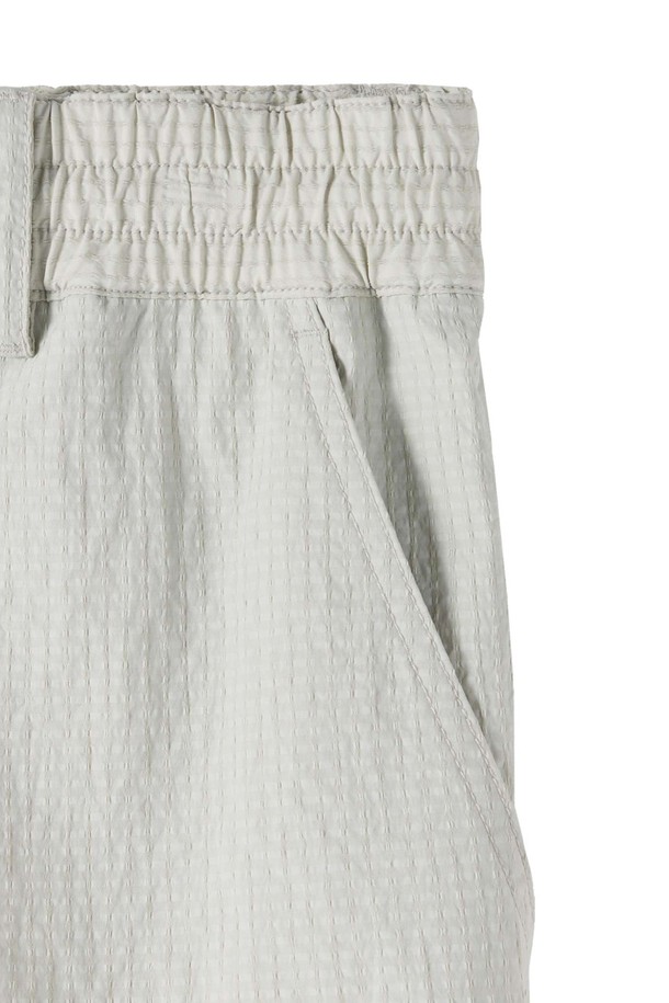 BROMPTON LONDON - 캐주얼팬츠 - POLYESTER SEERSUCKER TROUSERS - L/GREY (P252MPT185)