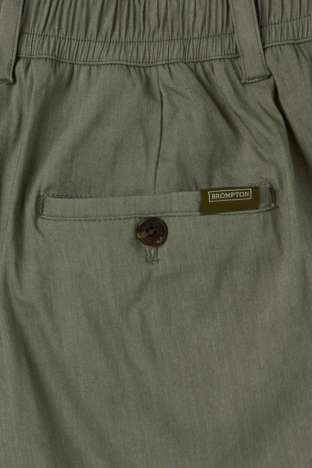 BROMPTON LONDON - 쇼트팬츠 - W LINEN SHORT - KHAKI (P252WHP430)