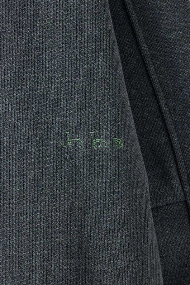 BROMPTON LONDON - 스웨트셔츠 - DIAGONAL JACQUARD SWEATSHIRT - CHARCOAL (P251USW460)