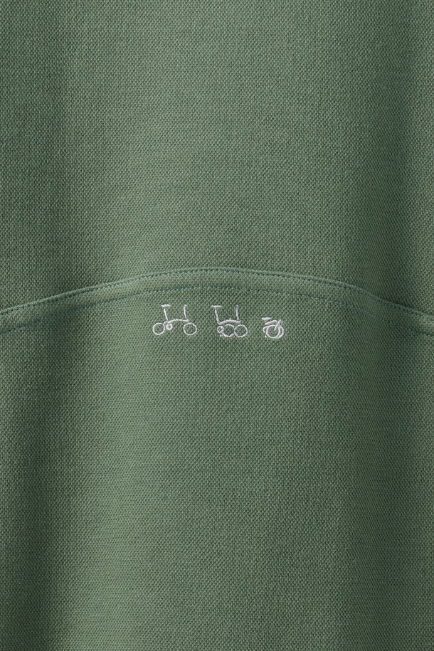 BROMPTON LONDON - 스웨트셔츠 - REFLECTIVE EMBRO SWEATSHIRT - GREEN (P251USW101)