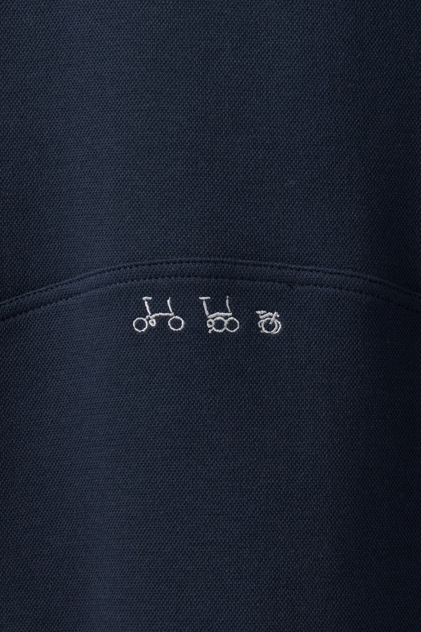 BROMPTON LONDON - 스웨트셔츠 - REFLECTIVE EMBRO SWEATSHIRT - D/NAVY (P251USW101)