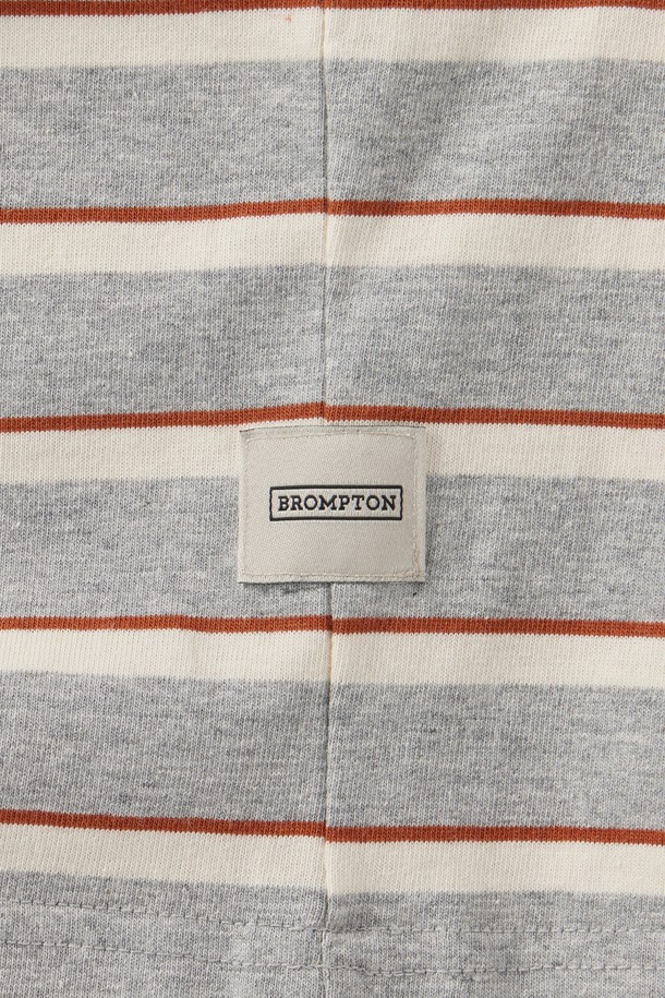 BROMPTON LONDON - 반팔티셔츠 - STRIPED HALF SLEEVED T-SHIRT - M/GREY (P252UTS437)