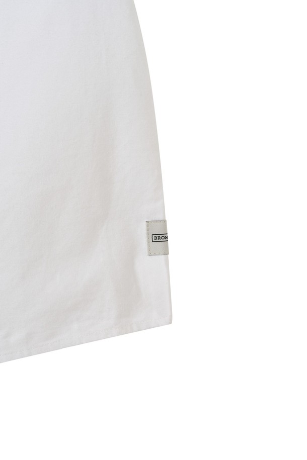 BROMPTON LONDON - 셔츠 - W OXFORD HALF SLEEVE COLLAR SHIRT - WHITE (P252WSH434)