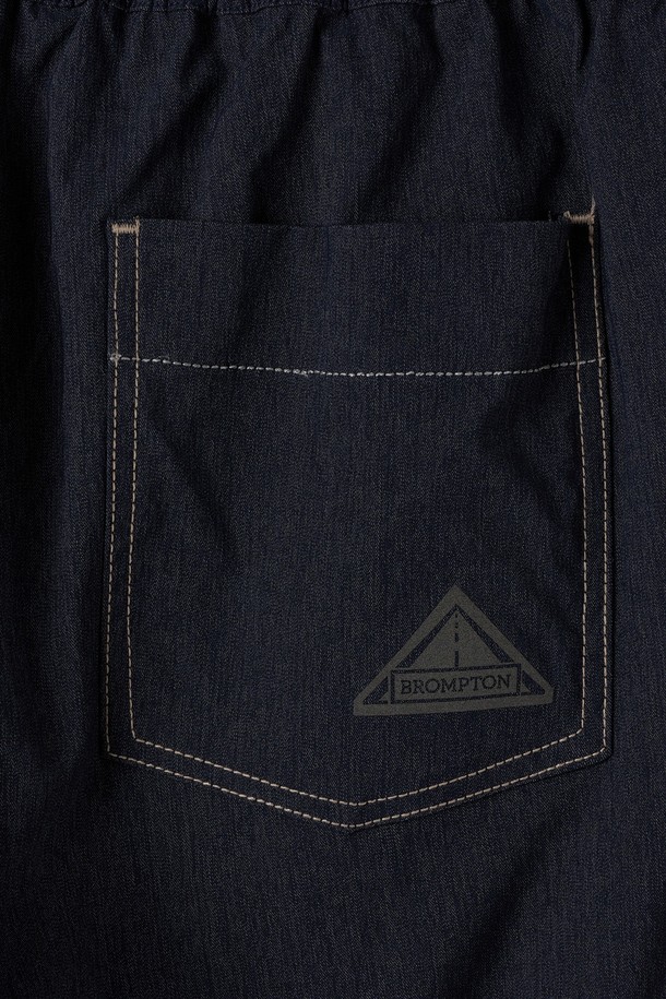 BROMPTON LONDON - 롱/미디팬츠 - W DENIM-LIKE TROUSERS - NAVY (P252WPT180)