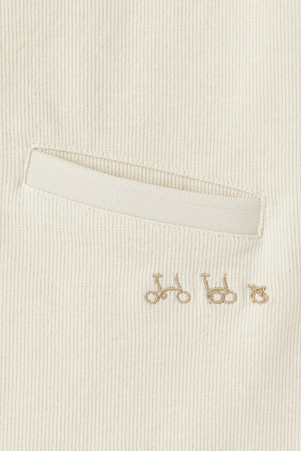 BROMPTON LONDON - 반소매 티셔츠 - W COLLAR T-SHIRT - BUTTER (P252WPL131)