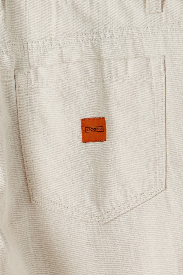 BROMPTON LONDON - 데님 - SUMMER WASHED DENIM TROUSERS - CREAM (P252MDP430)