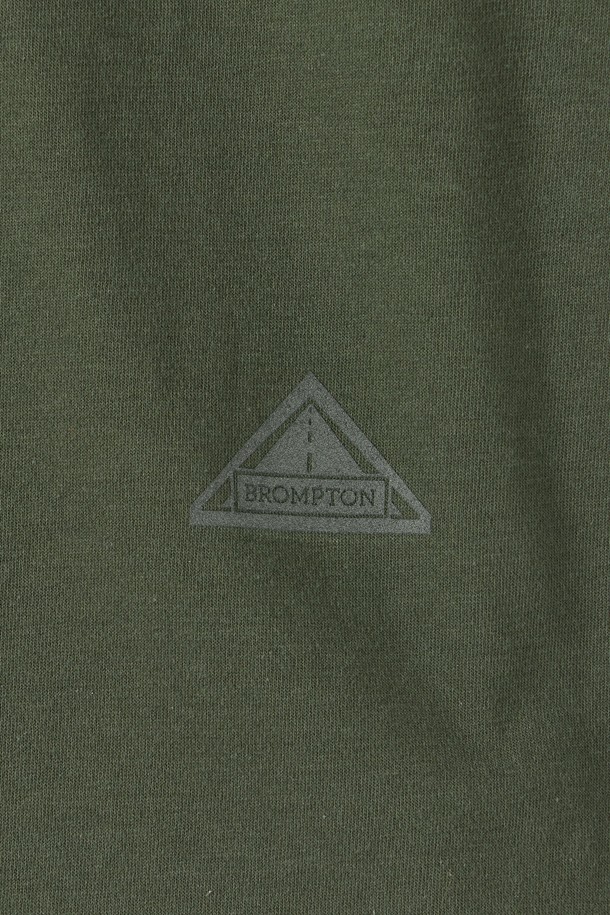 BROMPTON LONDON - 반팔티셔츠 - COOL-COTTON T-SHIRT - KHAKI (P252MTS132)
