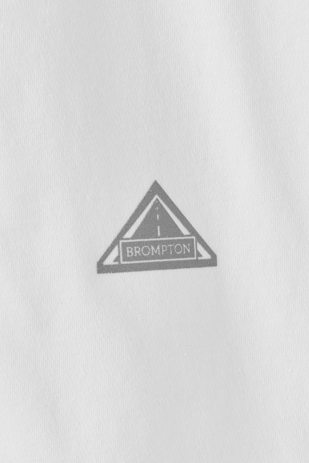 BROMPTON LONDON - 반팔티셔츠 - COOL-COTTON T-SHIRT - WHITE (P252MTS132)