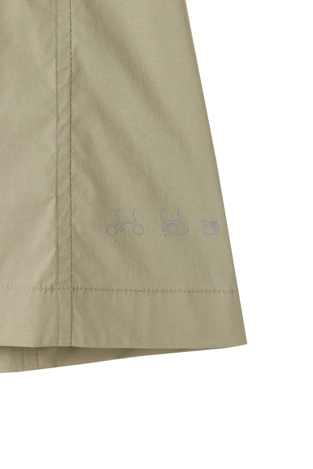 BROMPTON LONDON - 반소매 티셔츠 - W COOLWAVE HALF ZIP T-SHIRT - BEIGE (P252WPL186)