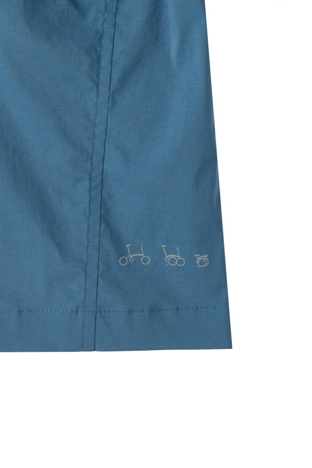 BROMPTON LONDON - 반소매 티셔츠 - W COOLWAVE HALF ZIP T-SHIRT - BLUE (P252WPL186)