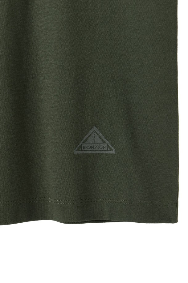 BROMPTON LONDON - 반소매 티셔츠 - W COOL-COTTON T-SHIRT - KHAKI (P252WTS132)