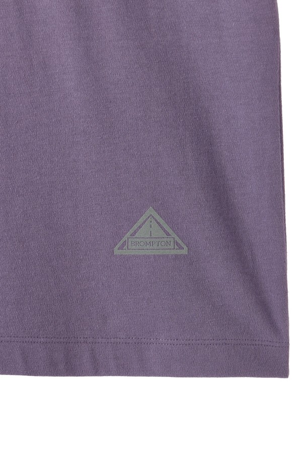 BROMPTON LONDON - 반소매 티셔츠 - W COOL-COTTON T-SHIRT - PURPLE (P252WTS132)
