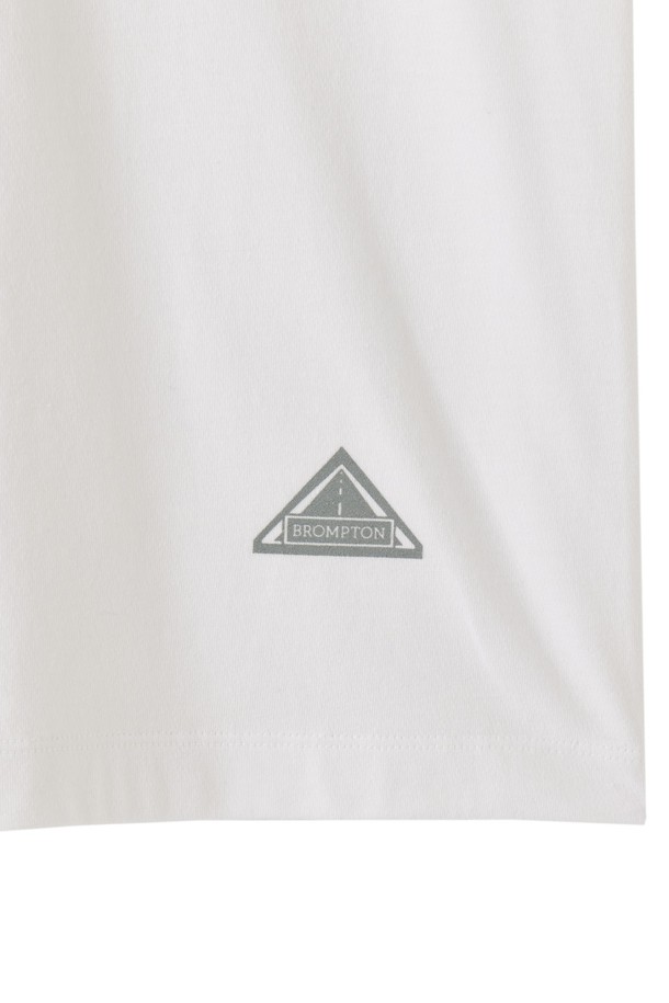 BROMPTON LONDON - 반소매 티셔츠 - W COOL-COTTON T-SHIRT - WHITE (P252WTS132)