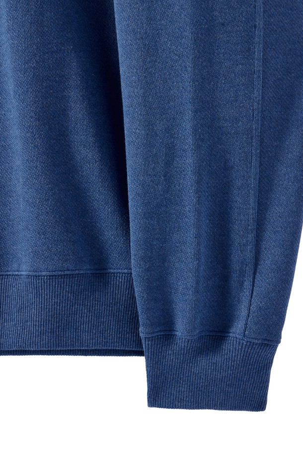 BROMPTON LONDON - 스웨트셔츠 - DIAGONAL JACQUARD SWEATSHIRT - BLUE (P251USW460)