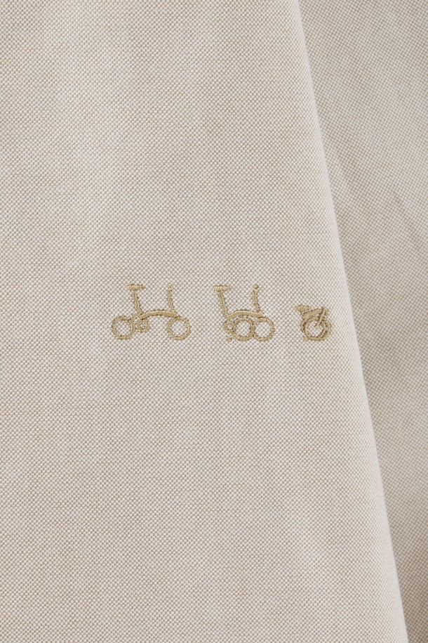 BROMPTON LONDON - 긴팔셔츠 - OXFORD SHIRT - BEIGE (P251MSH401)