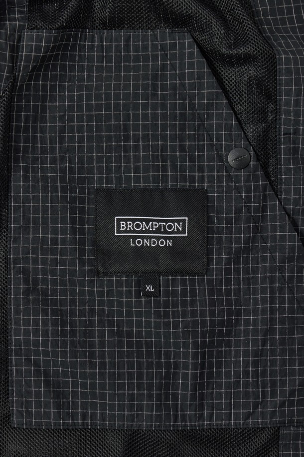 BROMPTON LONDON - 블루종/점퍼 - SLEEVES CHEQUERED HOOD JUMPER - BLACK (P251UJP103)