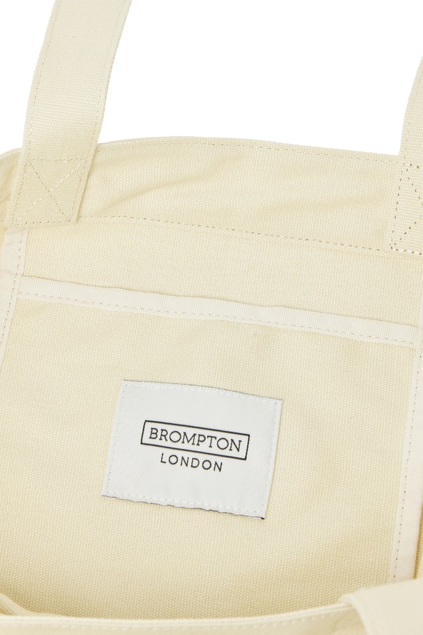 BROMPTON LONDON - 에코/캔버스백 - COLOR BLOCK LOGO ECOBAG - IVORY (P255ATO402)