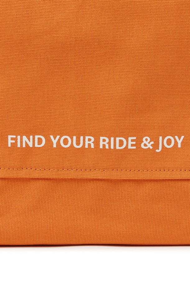 BROMPTON LONDON - 에코/캔버스백 - COLOR BLOCK LOGO ECOBAG - ORANGE (P255ATO402)