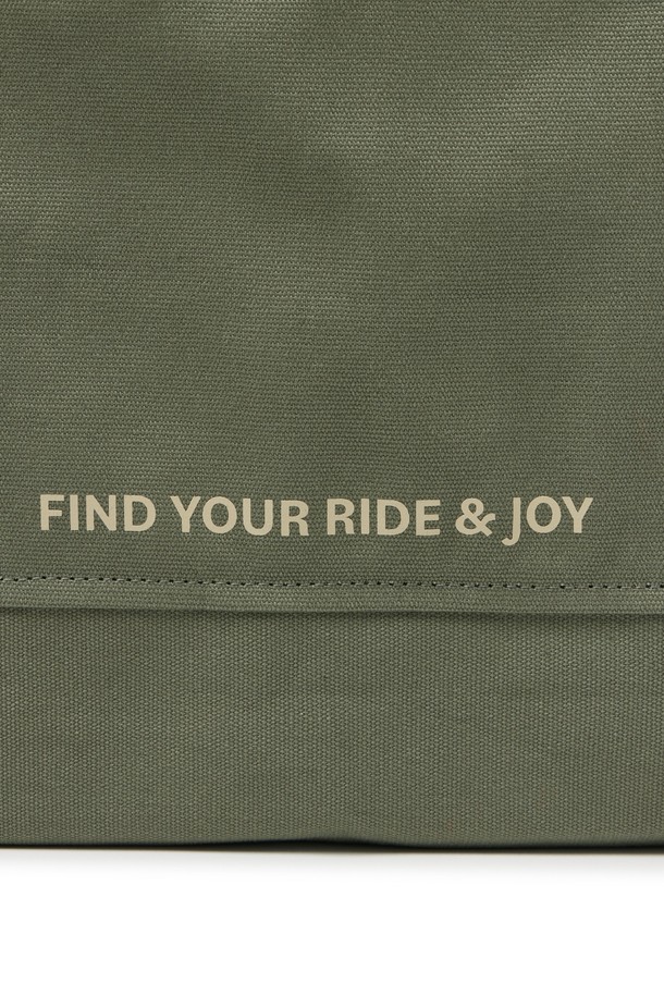 BROMPTON LONDON - 에코/캔버스백 - COLOR BLOCK LOGO ECOBAG - KHAKI (P255ATO402)