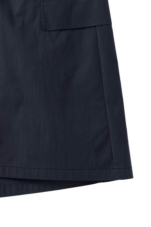 BROMPTON LONDON - 미디스커트 - W BRITISH CAMPER CARGO SKIRT - NAVY (P252WSK481)