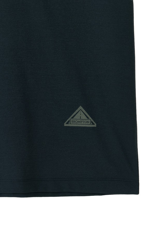 BROMPTON LONDON - 반팔티셔츠 - WOVEN COLOUR-BLOCKED ECOMADE T-SHIRT - T/BLUE (P252MTS133)