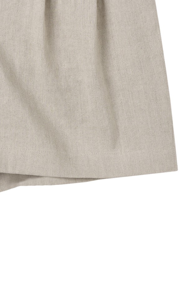 BROMPTON LONDON - 쇼트팬츠 - W LINEN SHORT - OATMEAL (P252WHP430)
