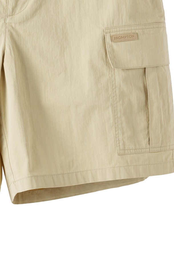 BROMPTON LONDON - 하프팬츠 - BRITISH CAMPER CARGO TROUSERS - BEIGE (P252UHP480)