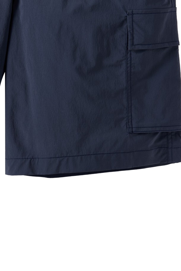 BROMPTON LONDON - 하프팬츠 - LIGHTWEIGHT NYLON SET SHORT - NAVY (P252UHP184)