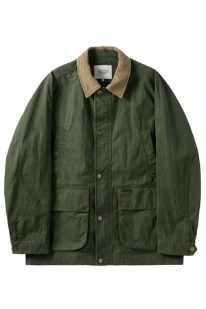 GREENFORD COLLAR COLOR BLOCK FIELD JACKET - KHAKI (P251UJK401)