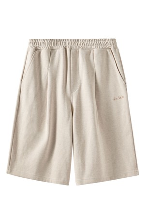 DIAGONAL JACQUARD SHORT - OATMEAL (P251UHP460)