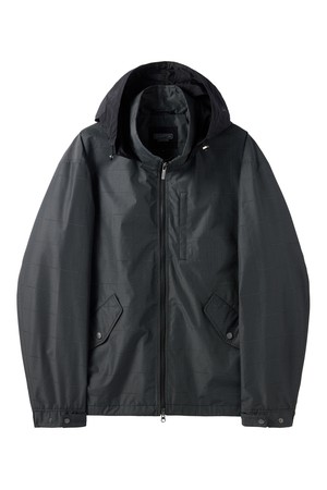 REFLECTIVE HOOD BUILT-IN JUMPER - BLACK (P251MJP161)