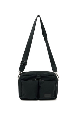 TWO POCKET CROSS BAG - BLACK (P255ACR401)