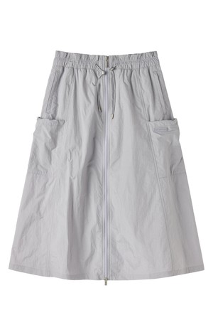 W NYLON ZIP SKIRT - LILAC (P252WSK181)