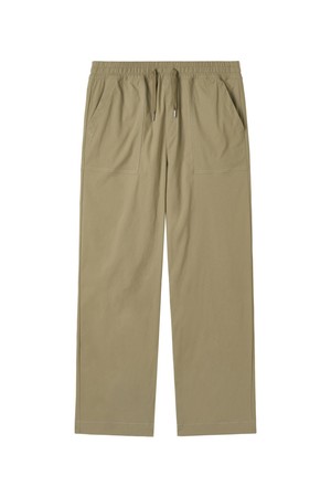 W DENIM-LIKE TROUSERS - BEIGE (P252WPT180)